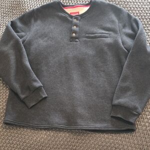 Coleman Grey Fleece Lined Henley